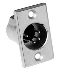 XLR 5 PINES MACHO CHASIS ESTRECHO