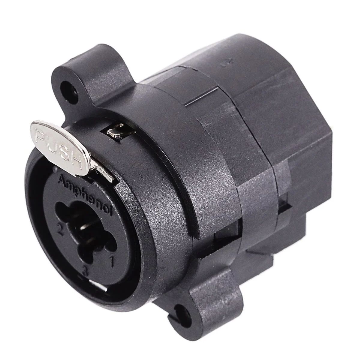 XLR 3/JACK SOLDER STEREO HEMBRA CHASIS CON SEGURO