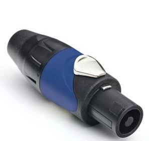 SPEAKON VOLANTE 2 POLOS PARA SOLDAR NEGRO