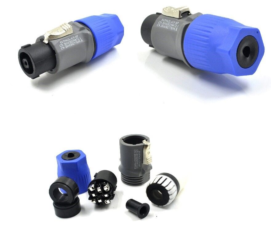 SPEAKON VOLANTE 8 POLOS HEMBRA prueba de agua/prueba de polvo PARA ATORNILLAR