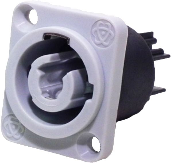 POWERCON 20A CHASIS MACHO c/3P GRIS Output