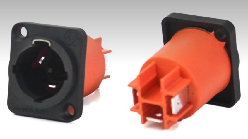 POWERCON 16A CHASIS MACHO PRUEBA DE AGUA IP65-220V