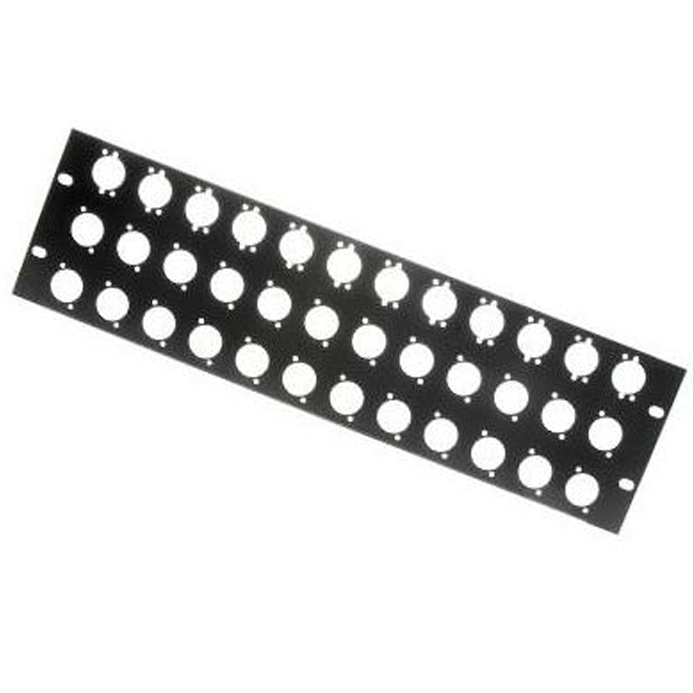 PANEL RACK 3U PARA 36 XLR