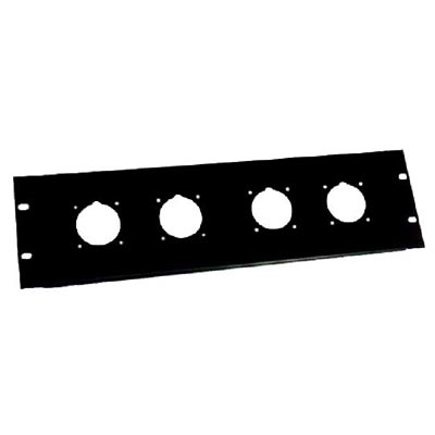 PANEL RACK 3U PARA 4 CONECTORES 16 A